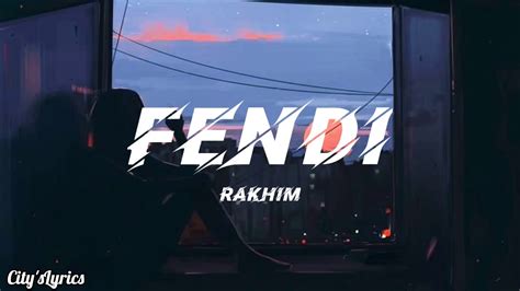 rakhim fendi what language|Rakhim – Fendi Lyrics .